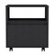Tuhome Austin Nightstand, Casters, Single Drawer-Black MLW8957 - alternate 1
